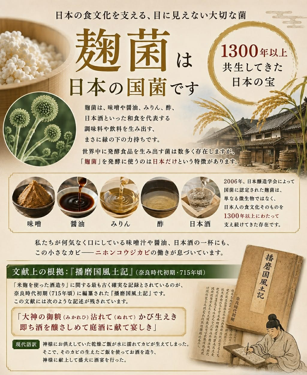麹は日本の国菌です